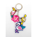 Surfer Girl Jolly Jungle Keychain