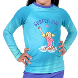 Hello Wave Long Sleeve Rashvest Girls