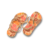 FLOWER ABSTRACT BACKSTRAP LADIES SANDAL CREAM
