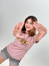 Summer Head Ladies Tee Dusty Pink