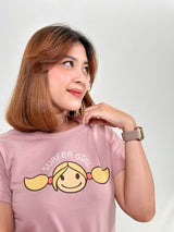 Summer Head Ladies Tee Dusty Pink