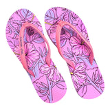ABSTRACT HIBISCUS LADIES SANDAL MAGENTA