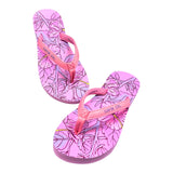 ABSTRACT HIBISCUS LADIES SANDAL MAGENTA