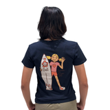 Summer Surf I Love Bali Ladies Navy Tee