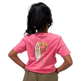 Summer Surf I Love Bali Pink Girls Tee