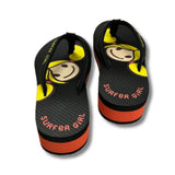 Big Summerhead Black Wedges Girls Sandal