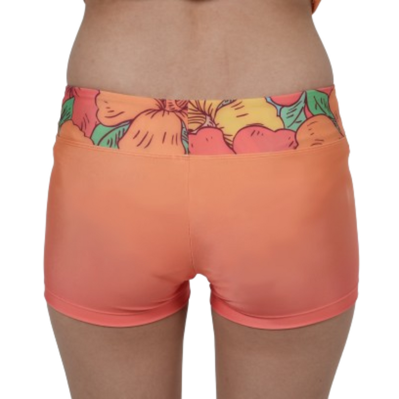 Surfer Girl Hibiscus Ombre' Boyleg