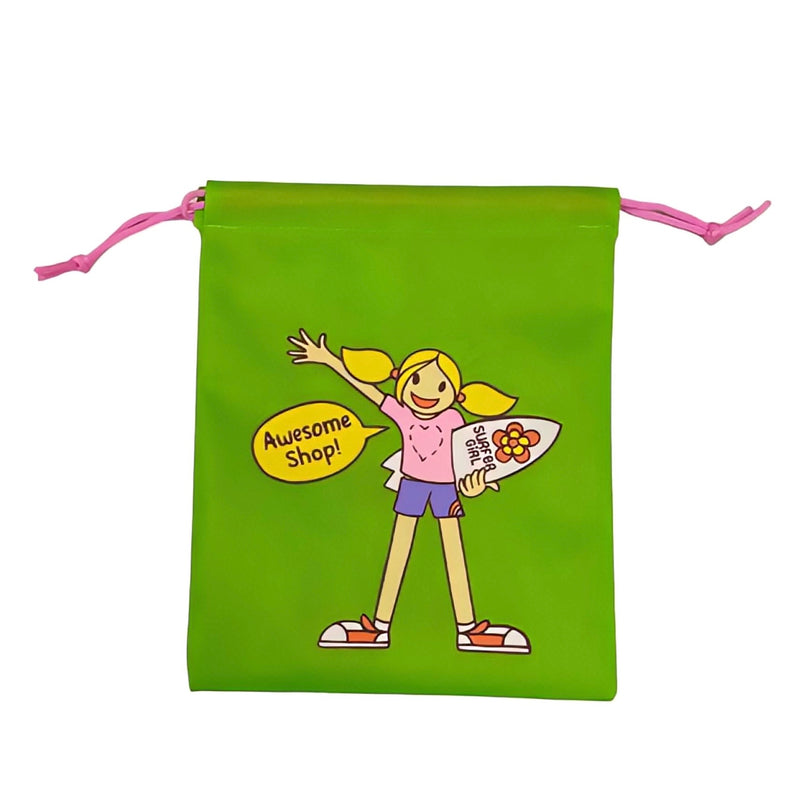 SURFER GIRL AWESOME SHOPING BAG
