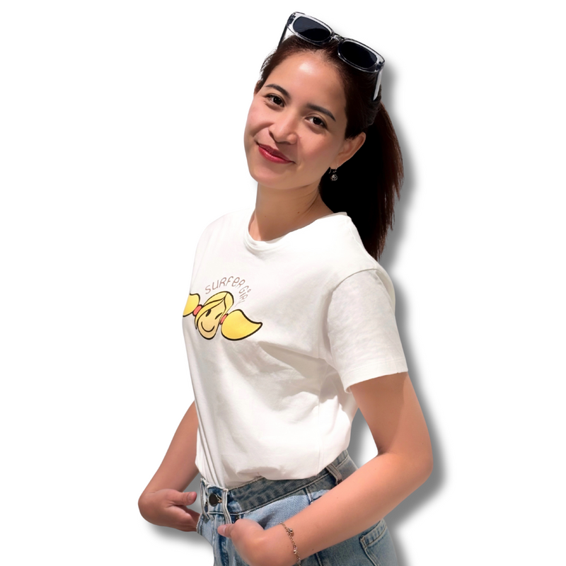 Summer Head Ledies Tee White
