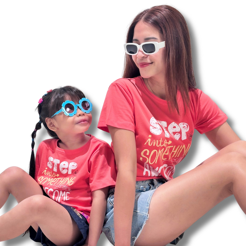 Step Into Something Awesome Ladies Tshirt