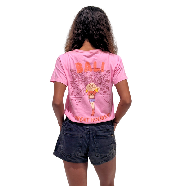 Great Holiday Ladies Tee Pink