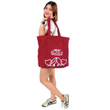 Hello Bali Beach Bag Maroon