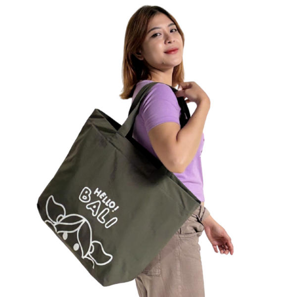 Hello Bali Beach Bag Olive