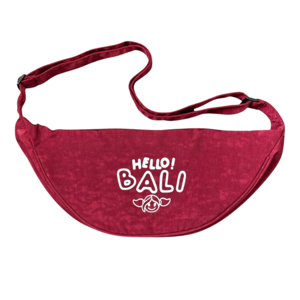 Hello Bali Sling Bag Maroon