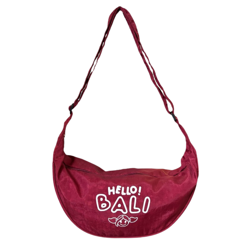 Hello Bali Sling Bag Maroon