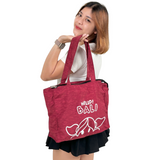 Hello Bali Tote Bag Maroon
