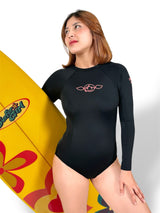 Surfer Girl Black Onepiece Ladies