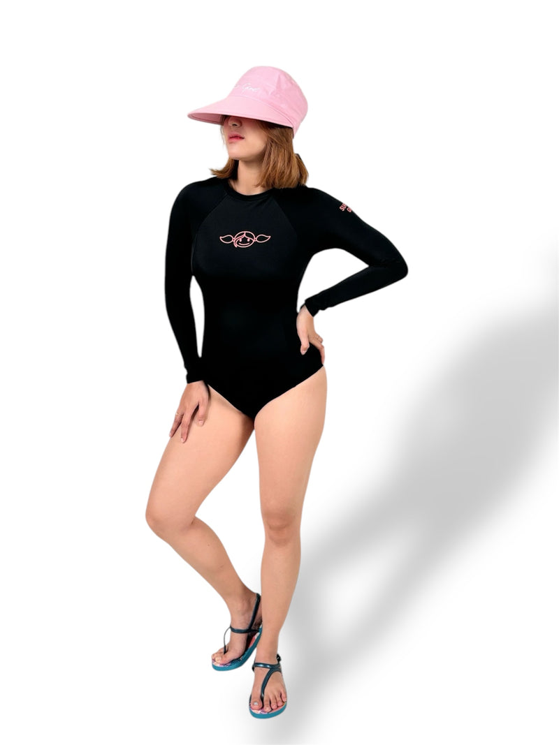 Surfer Girl Black Onepiece Ladies