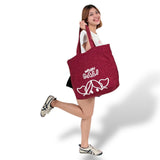 Surfer Girl Hello Bali Beach Bag Red