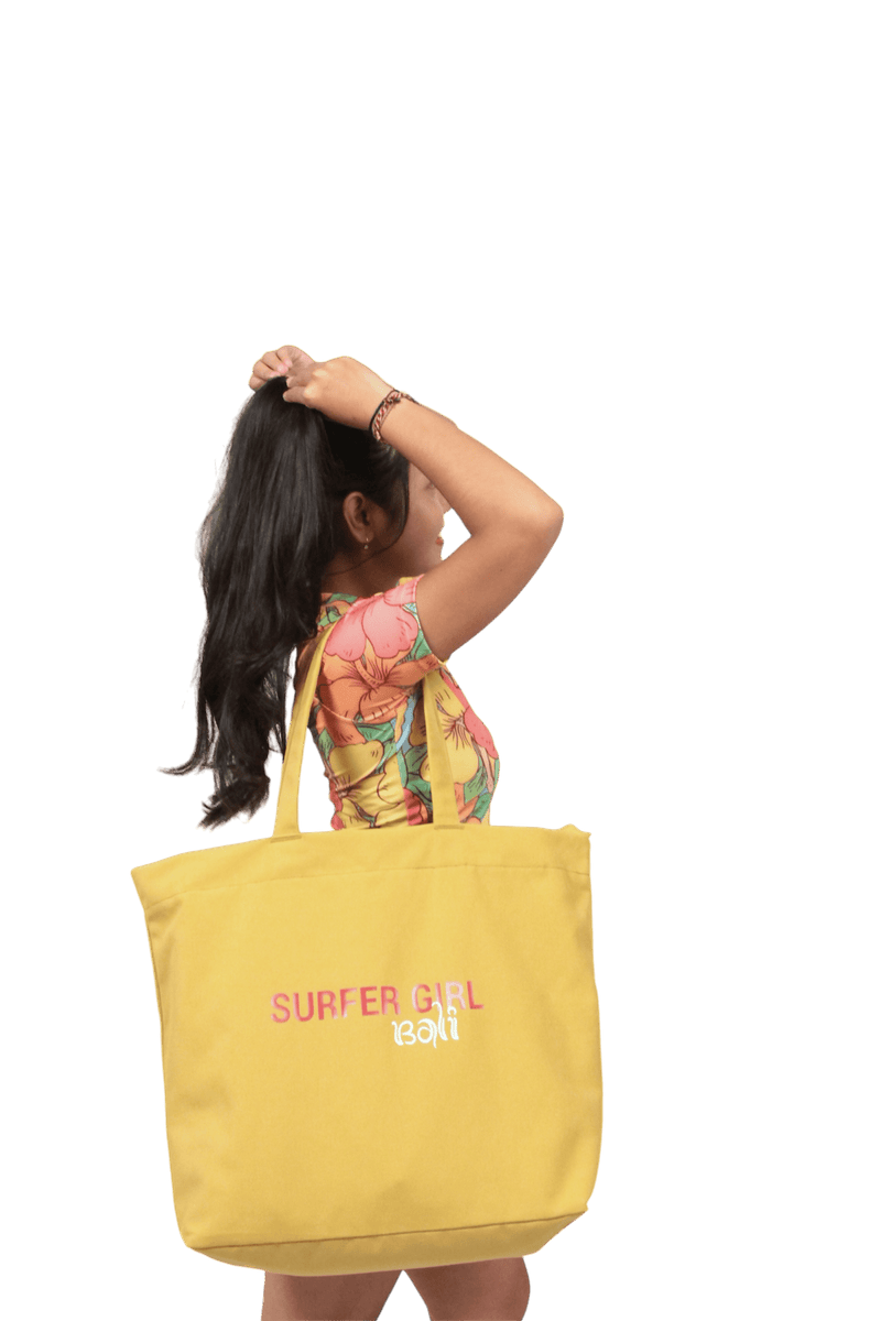 Surfer Girl Balinese Summer Beach Bag M