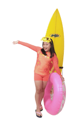 Surfer Girl Orange Blossom Swimwear