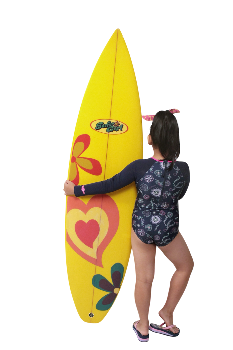 Surfer Girl Fun Bubble Girls One Piece