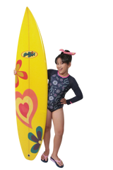 Surfer Girl Fun Bubble Girls One Piece