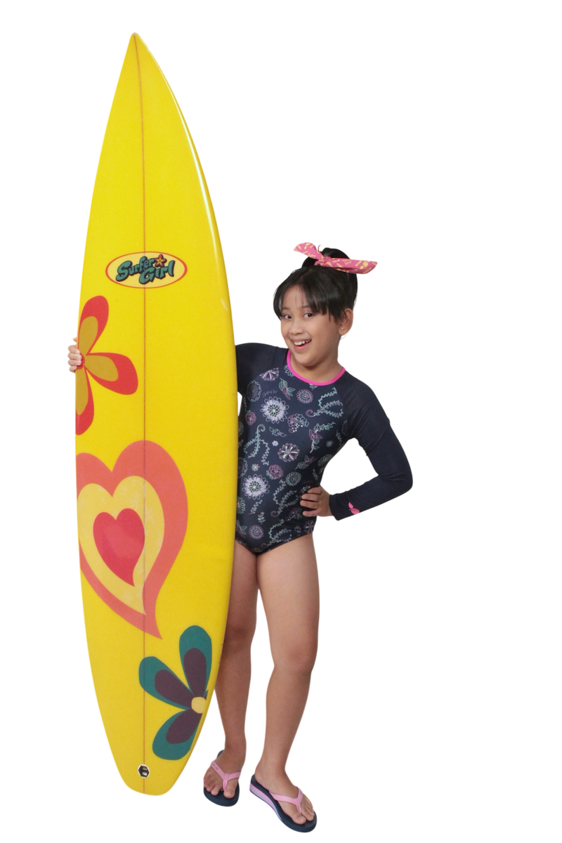 Surfer Girl Fun Bubble Girls One Piece