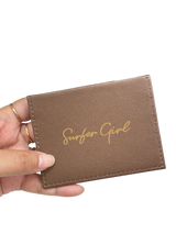 Surfer Girl Happy Pocket Card Holder