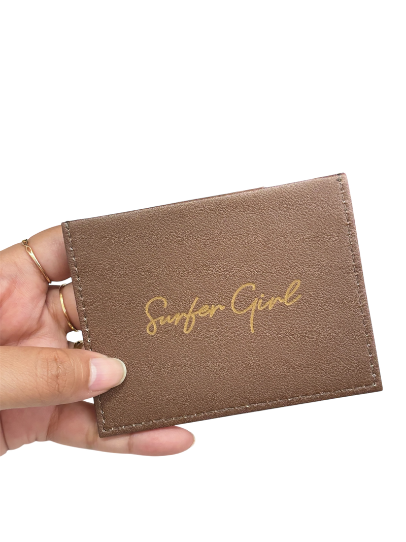 Surfer Girl Happy Pocket Card Holder