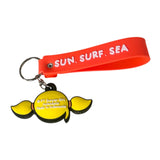 Surfer Girl Summer Head Keyring