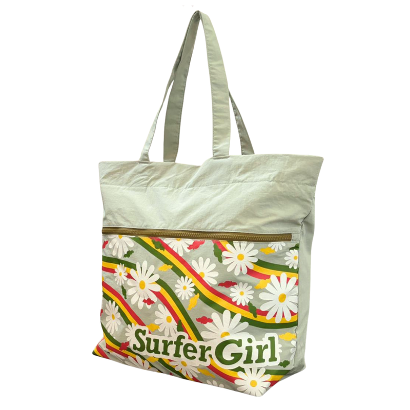 Rainbow Beach Bag Green