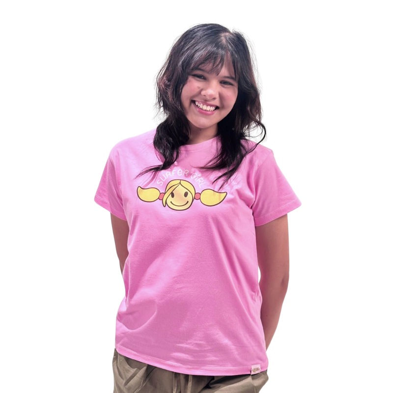Summer Head Ladies Bubble Pink Tee