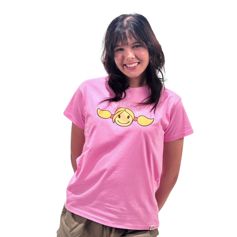 Summer Head Ladies Bubble Pink Tee