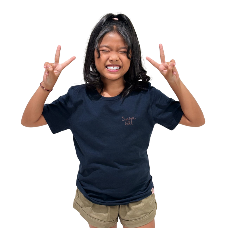Summer Surf I Love Bali Girls Navy Tee