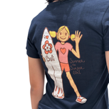 Summer Surf I Love Bali Ladies Navy Tee