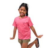 Summer Surf I Love Bali Pink Girls Tee