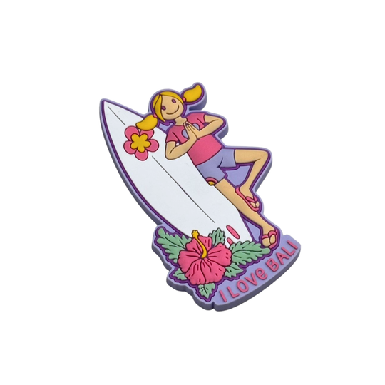 Summer Surf Yoga Magnet