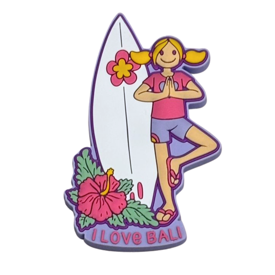 Summer Surf Yoga Magnet