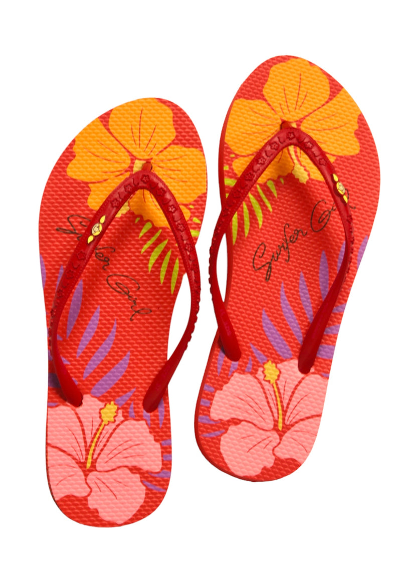 Surfer Girl Summer  hibiscus teen  sandal